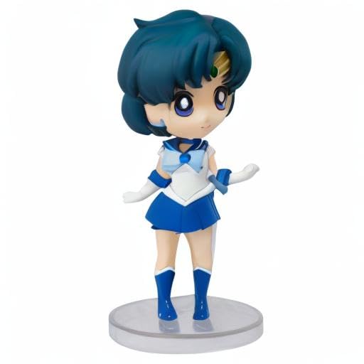 TAMASHII NATIONS Figuarts Mini Pretty Guardian Sailor Moon Sailor Mercury, Approximately 90mm, PVC & ABS Painted Action Figure