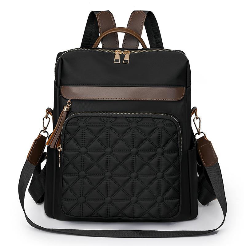 

Женский противоугонный рюкзак с кисточками, рюкзак для пригородных поездок, школьный рюкзак большой емкости