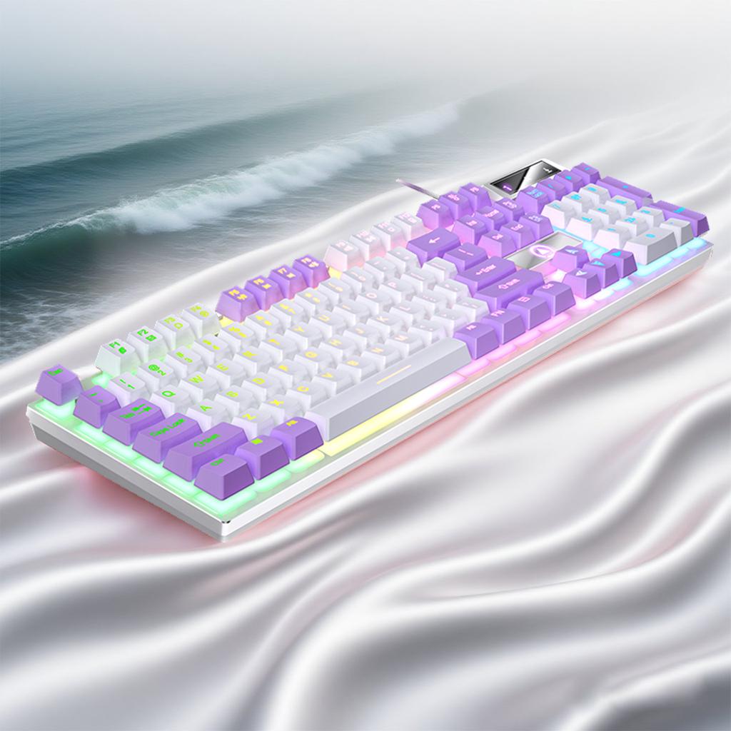 YINDIAO K500 Wired Keyboard Gaming Laptop Desktops PC Computer Office Accessories Low Profile Gamer Keyboards With Numpad