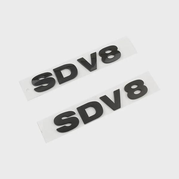 

Автомобиль SDV6 SDV8 багажник Fender логотип значок эмблема наклейки наклейка для Land Rover Range Rover Sport Discovery 4 HSE аксессуары для стайлинга SDV6 gloss black