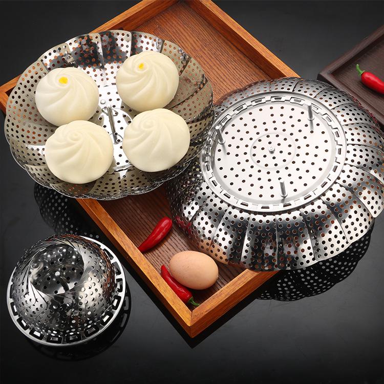 Stainless Steel Folding Steamer Basket Tray