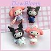 Urocze 4 szt. figurek Kuromi My Melody Do dekoracji tortu i pokoju
