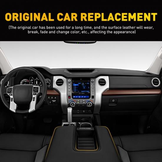 Fits 2015- Toyota Tundra Center Console Armrest Lid Leather Cover Trim Black