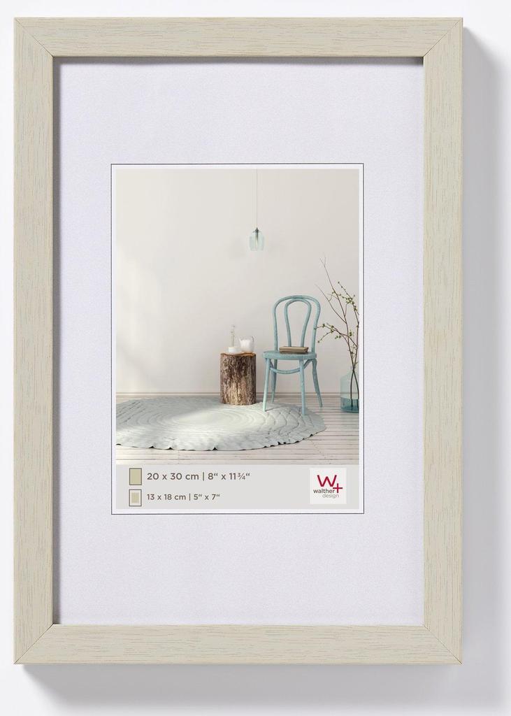 Mg Design Cornice 30x45 cm - colore Bianco, in legno, con vetro