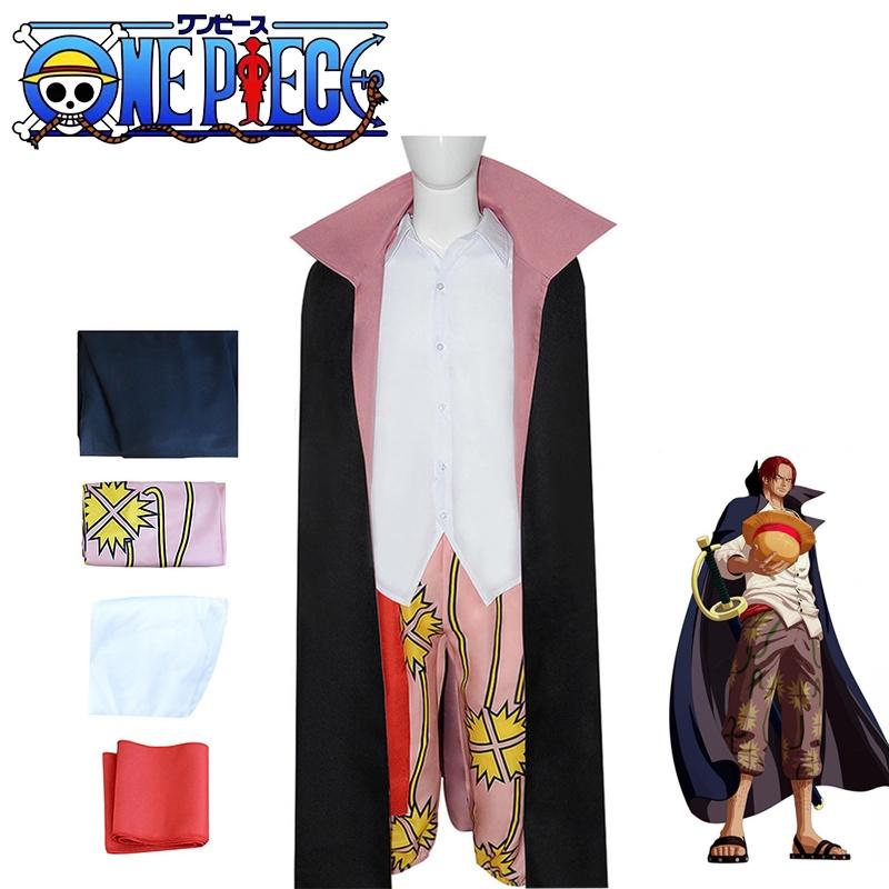 One Piece Shanks Cosplay Costume Set For Halloween And Role Play Durable And Breathable With No Fading