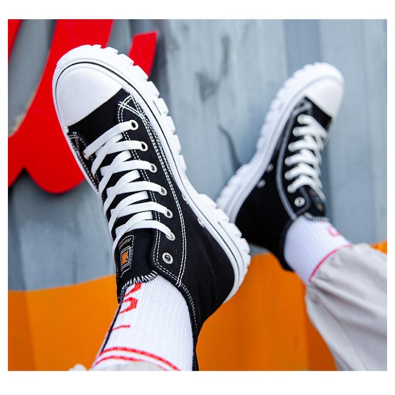 Madingi universalūs vyriški drobiniai aukštakulniai batai Kvėpuojantys Patogūs sportbačiai Laisvalaikio batai vaikščiojimo batai Hiphopo sportbačiai paaugliams