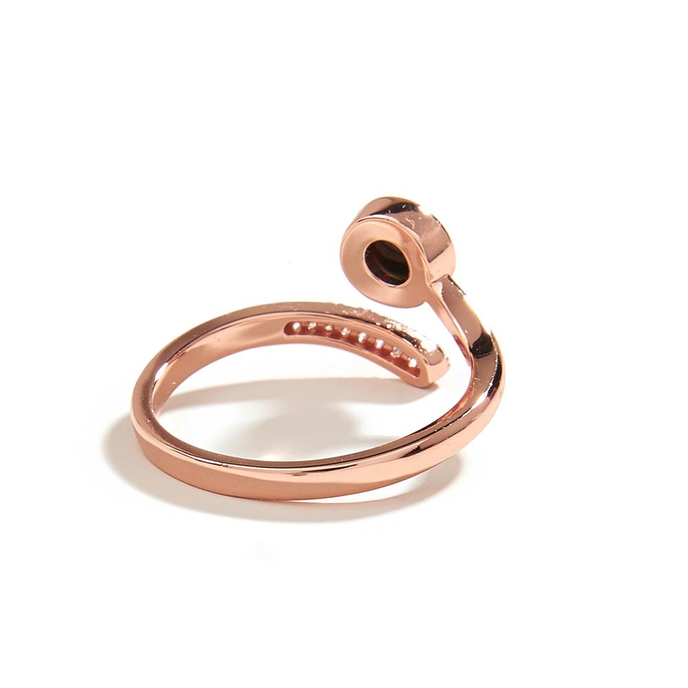 Cute Moon Design Natural Black Opal Round 5mm Gemstone Earrings Rings 925 Sterling Silver for Girls Nice Birthday Gift