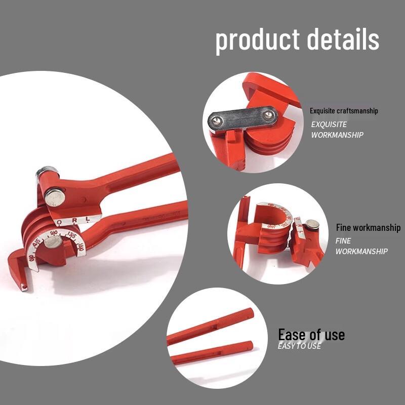 Manual 180-Degree Three-Groove Pipe Bender