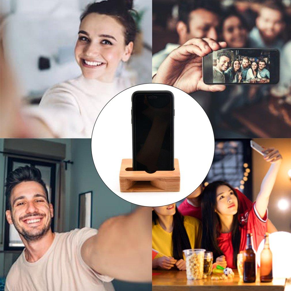 Supporto per Altoparlante in Legno Supporti per Cellulare Amplificatore Sonoro in Bambù Altoparlante Per iPhone Xiaomi Huawei Telefono Supporto da Tavolo in Legno