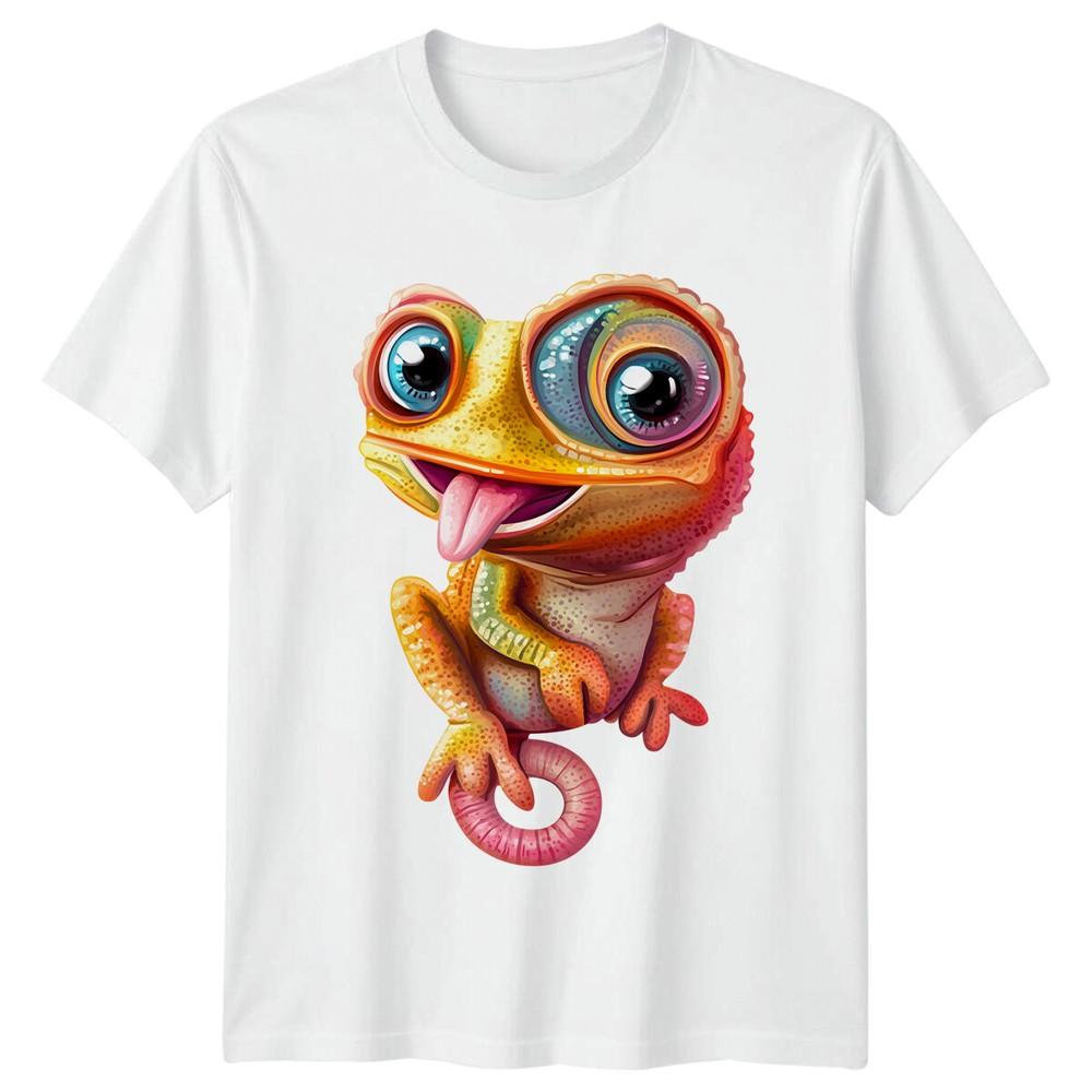 Cute Chameleon Reptile Animals Unisexs TShirt Unisexs Tee Graphic Unisex Top a S