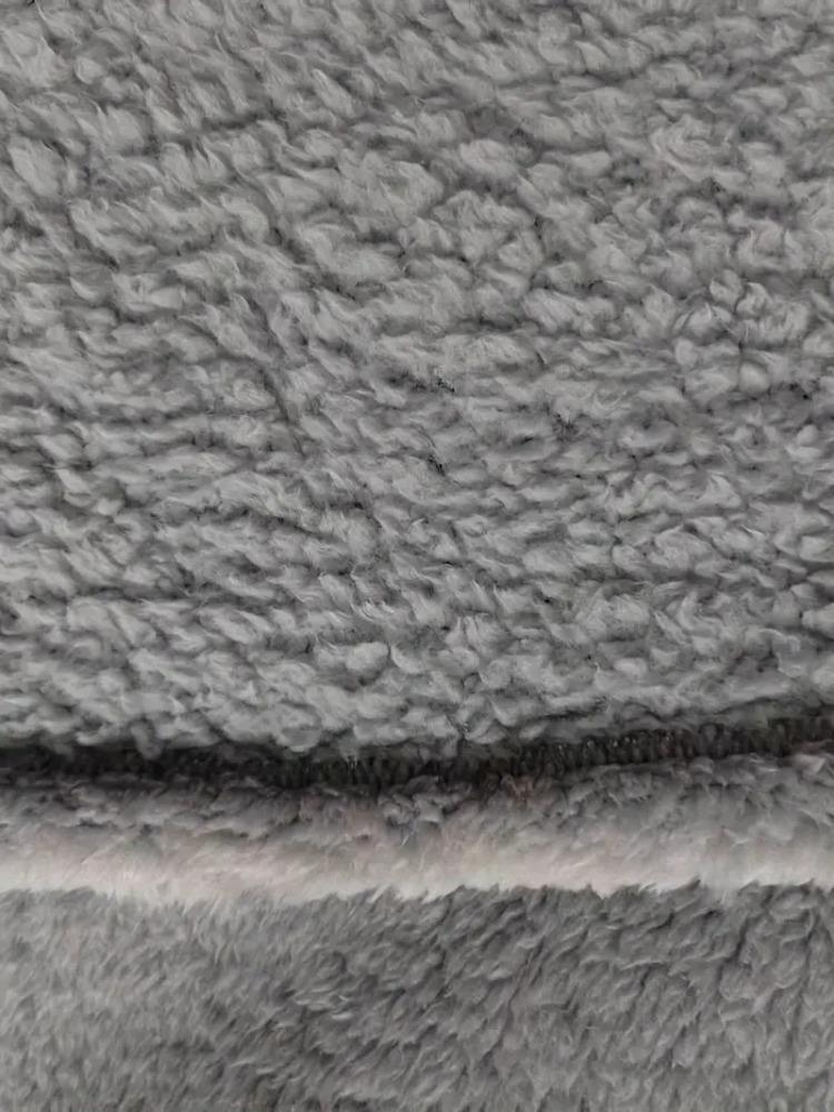 Women Fashion Loose Round Neck Long Sleeve Letter Print Double Sided Velvet Pocket Sweatshirt Top Autumn Winter