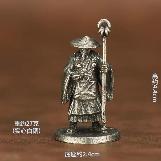 New Metal Chess Piece Samurai Ninja Ancient Soldier Model Toy Desktop Game Gift Display Piece Static Figure Collectible Model