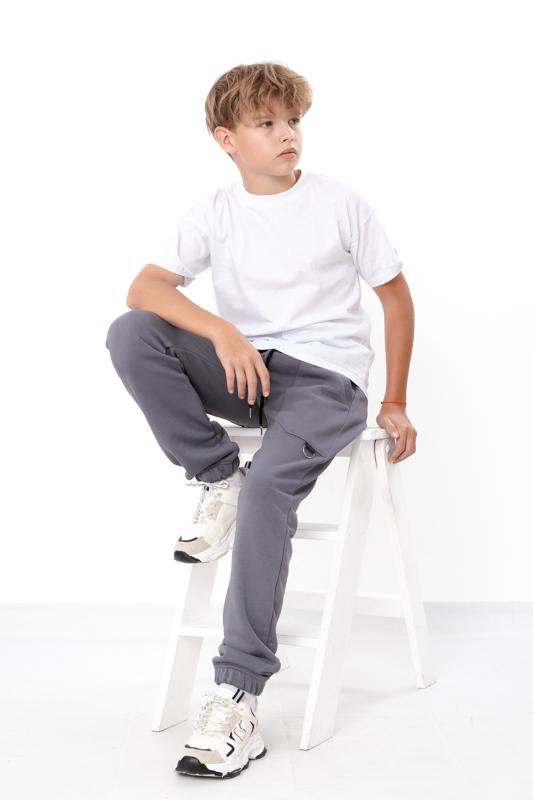 Kalhoty (chlapci) – Dívčí bavlněné tepláky se strečem s elastickým pasem, zimní, 6282-104 HC