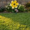 Windspiel für den Außenbereich Bunte Metallblumen-Windmühle Dekorative Blumen-Windräder Gartenstab für Hof Terrasse Rasen Gartendekoration