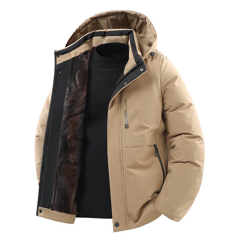 Graphene Thickened Men s Cotton Jacket with Detachable Hood - Warm Winter Casual Outerwear 3XL