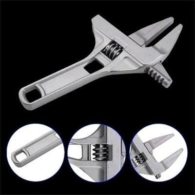 6-68MM Large Opening Bathroom Wrenches Adjustable Wrenches Short Handle Professional Wide Jaw Aluminium Wrenches Repair Hand Tools