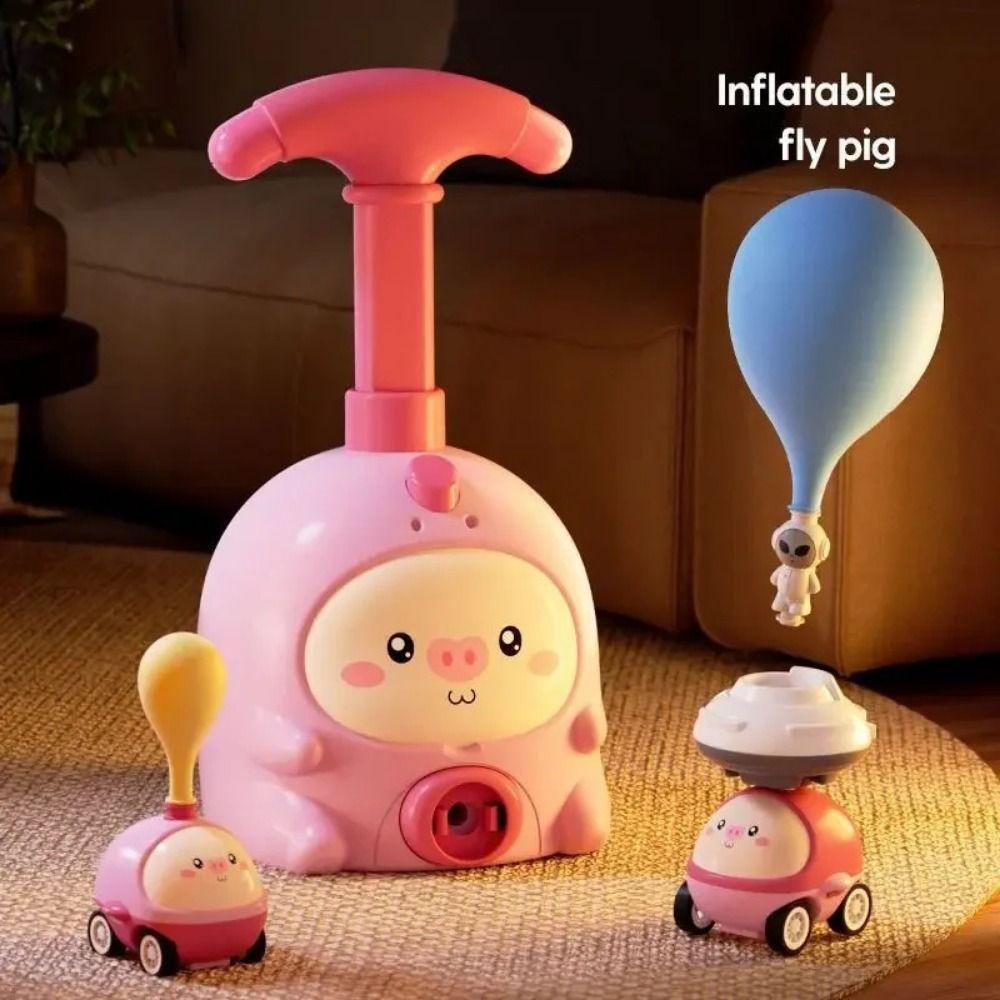 Aerodynamic Flying Balloon Launcher Toys Inertial Air Power Aerodynamic Flying Toy  NewYear Gift
