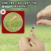 20 Pezzi Tee da Golf Infrangibili - Riduce l'Attrito, 83mm, Plastica, Stampa Bandiera Nazionale Americana, Trasparente