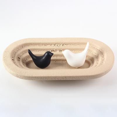 Moderner Wabi-sabi Stil Kunst Obstschale Couchtisch Esstisch Accessoires Dekorative Ornamente Bed and Breakfast Restaurant Textur Aufbewahrungstablett