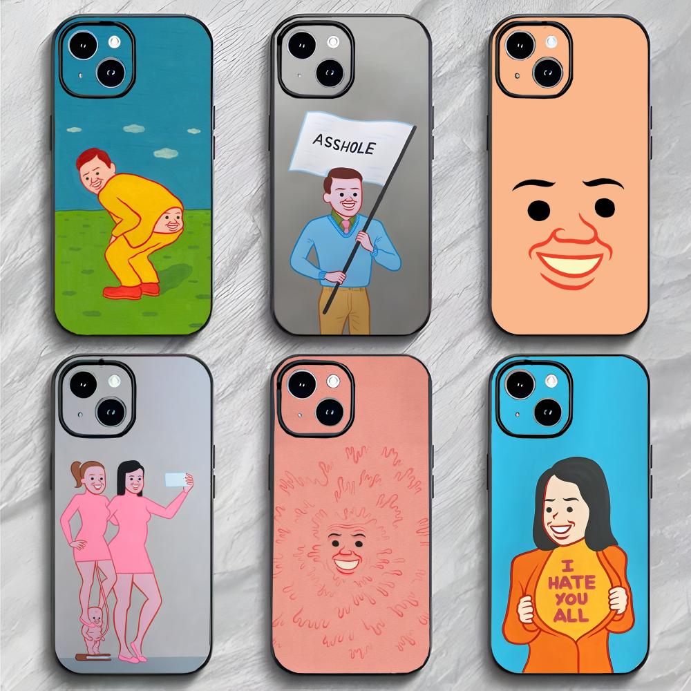 J-Joan Cornella Modern Art Prints Phone Case Phone Case Soft Packaging Lightweight For iPhone17 16 15 14 13ProMax