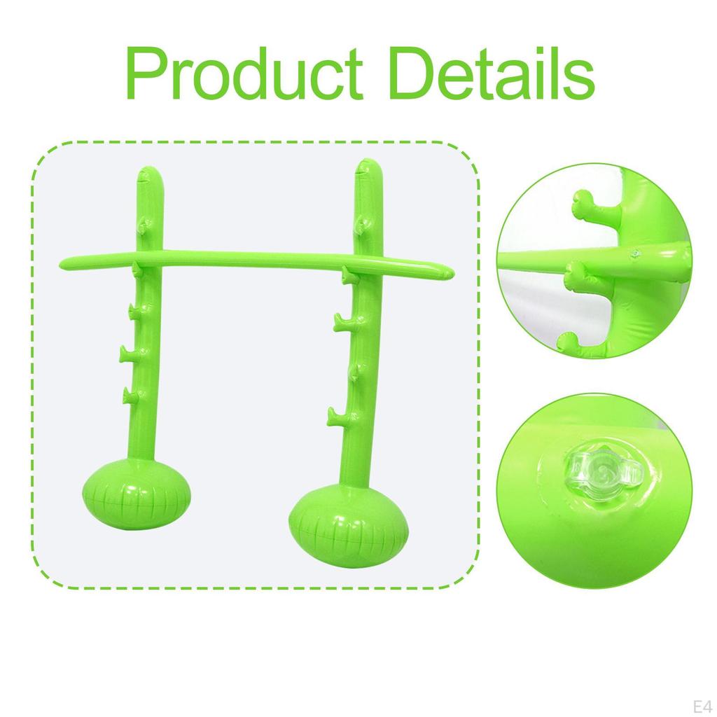 Inflatable High Jump Bar Game Prop Easy Inflation and Setup, Portable, Sports Pole Party