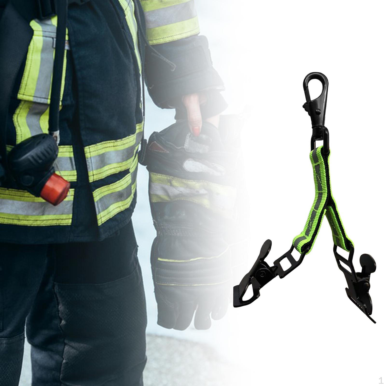 

Ремень для перчаток пожарного, пожарный стрелочный механизм с держателем пряжки, нейлон, удобный, подвесной, прочный зелёный