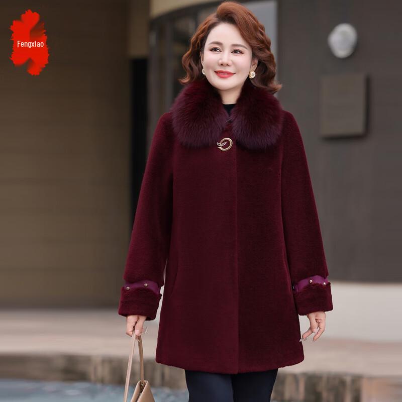 

Fengxiao Women s Elegant Mid-Length Winter Coat 2XL