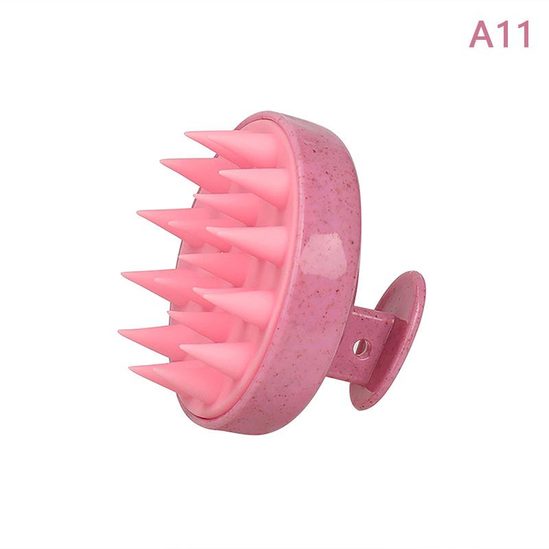 Plastic Silicone Massage Comb Clean The Scalp Thoroughly Scalp Massage Easy Foaming Head Massage Brush Shampoo Brush Bath Comb