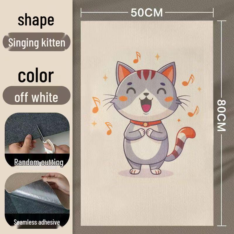 Cat Scratch Pad Sofa Protector & Climbing Mat - Wear-Resistant, Lint-Free with Self-Amusement Toy Self-Adhesive Scratch Mat