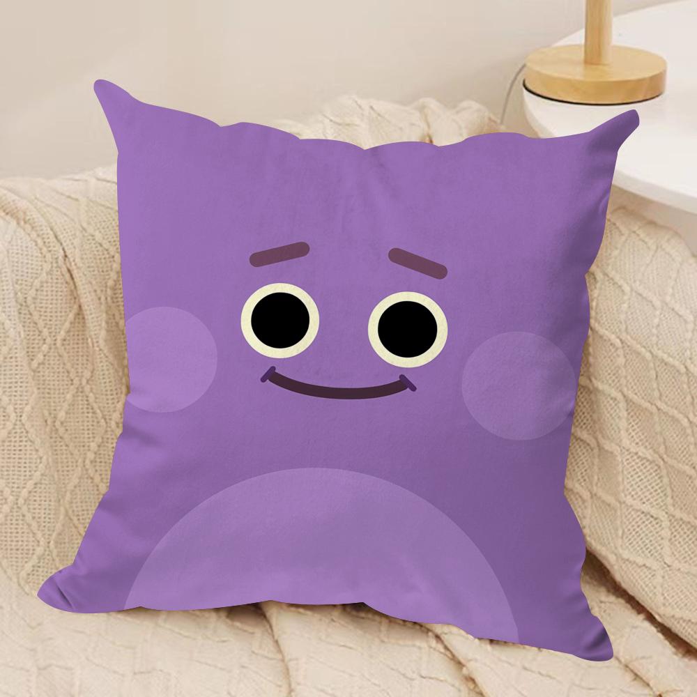 Federa Cuscino Anime The Bumble Nums Peluche Corto Setoso Stampa Double-Sided Federa per Cuscino per Divano Tutte le Stagioni Decorazione Casa Regalo