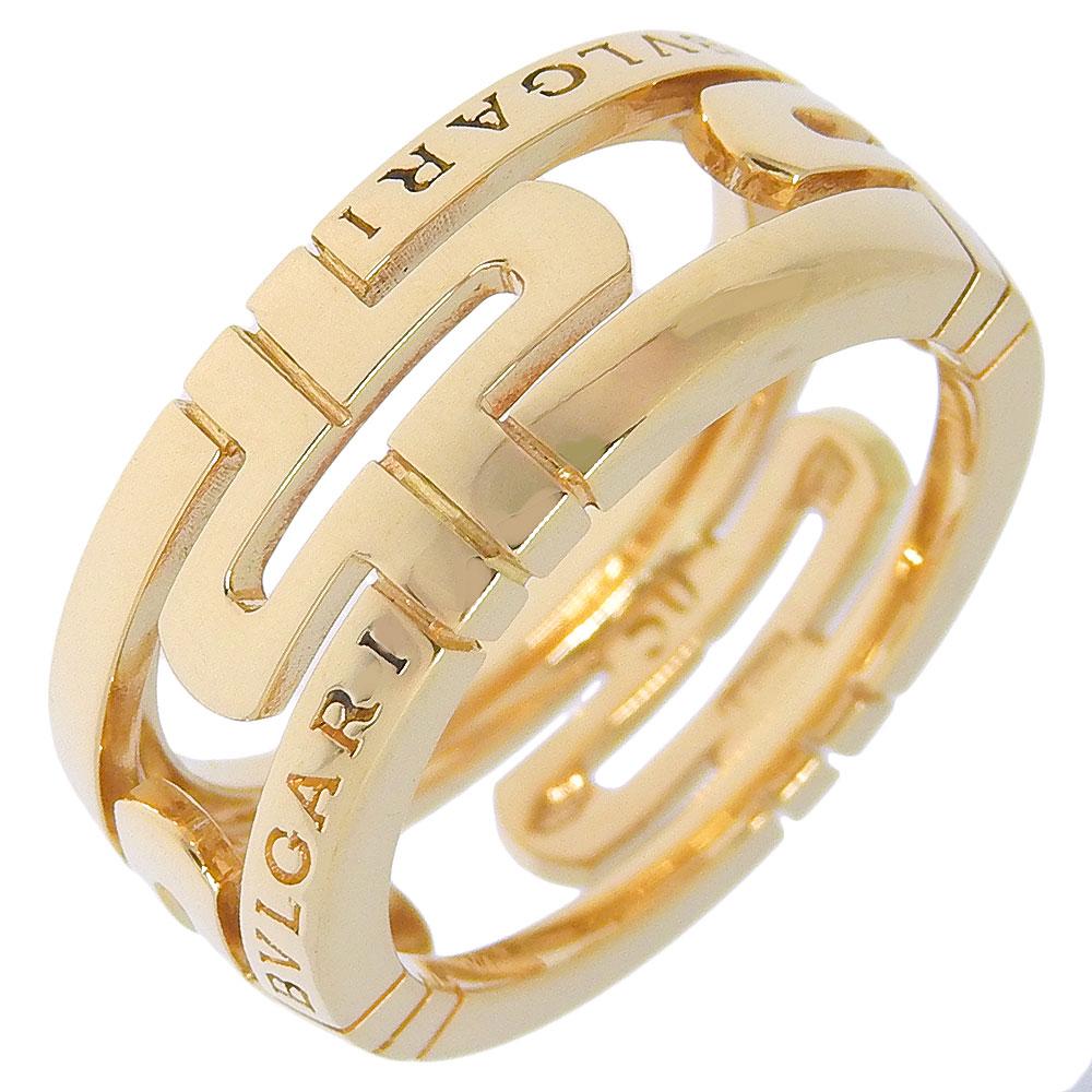 

BVLGARI Parentesi open work Ring K18 yellow gold #5.1(US Size) 7.6g Women Used
