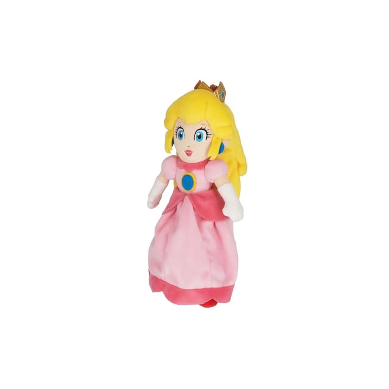 Sanei Boeki Super Mario ALL STAR COLLECTION Peach (S) W9.5 x D9 x H26cm Plush Toy AC05