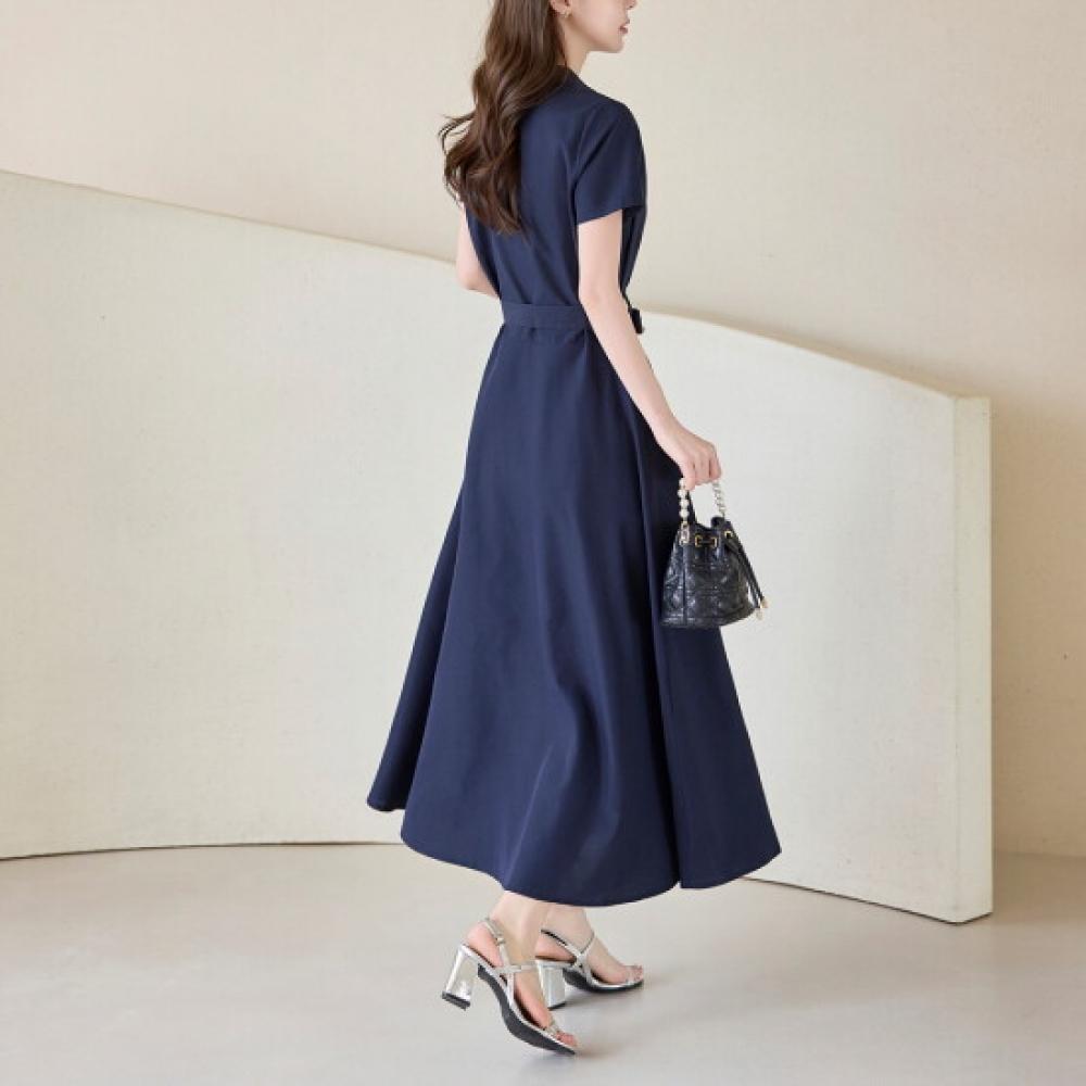 Morris Coming Home Long Dress Belt Set Collar Button M2606op077b