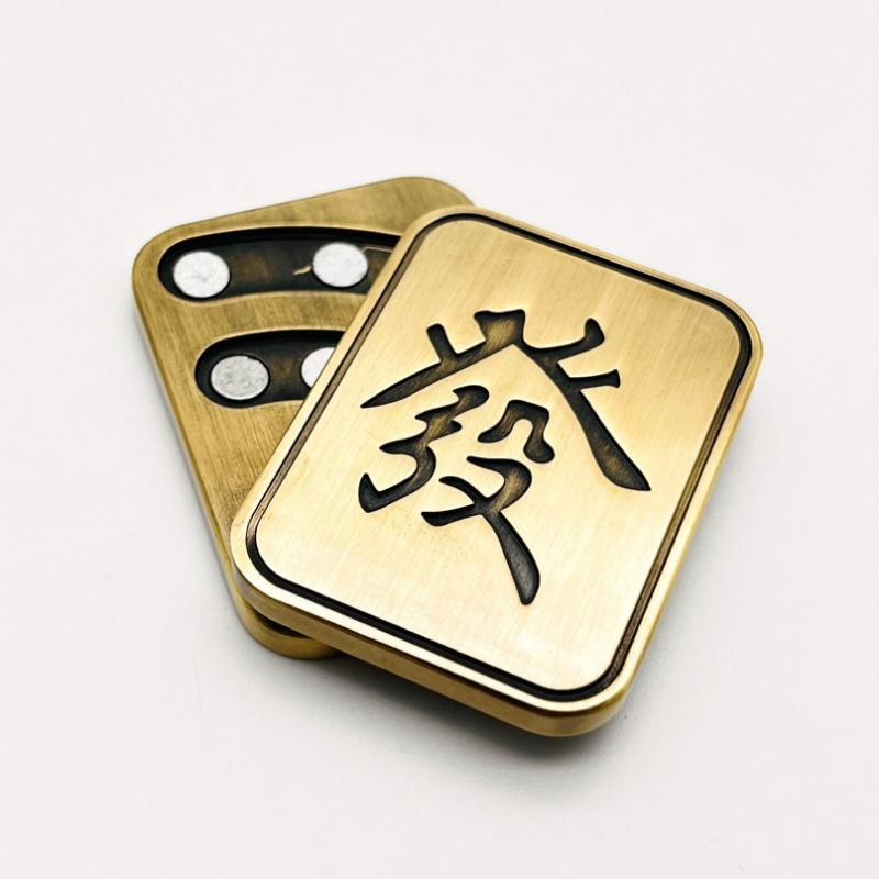 Mechanical Slider Magnetic Push Card Mini Fidget Haptic Coin Pushing Plate EDC Metal Relieve Stress Relief Toy Anti-Stress Lure