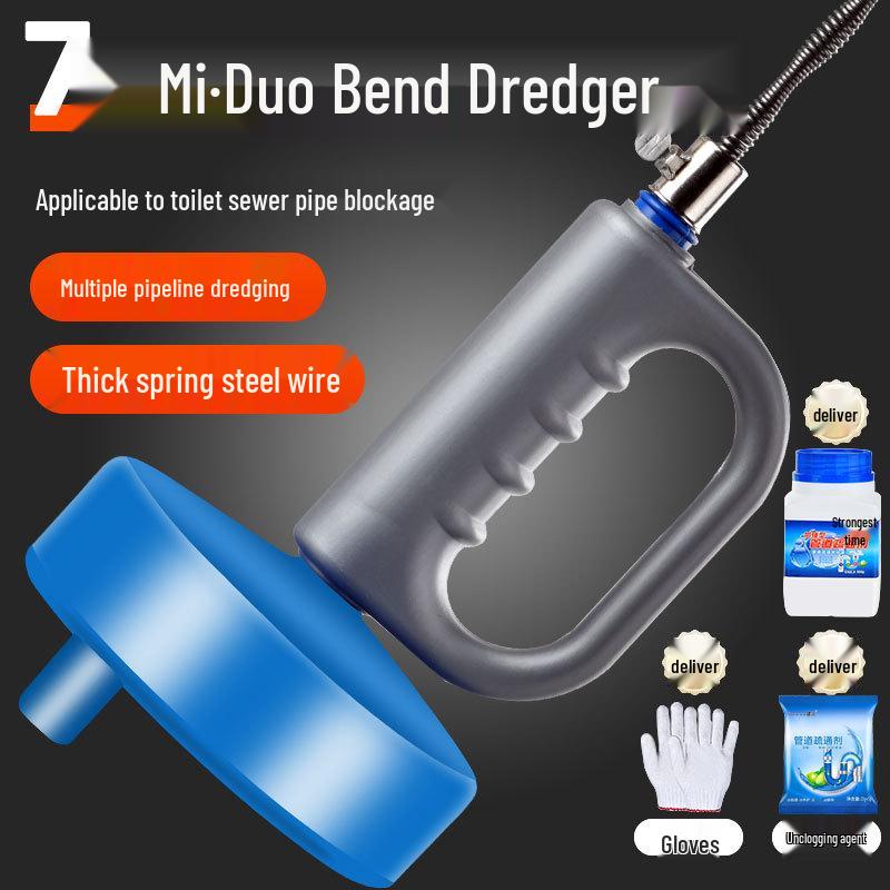 Multifunctional Toilet & Kitchen Pipe Unblocking Tool