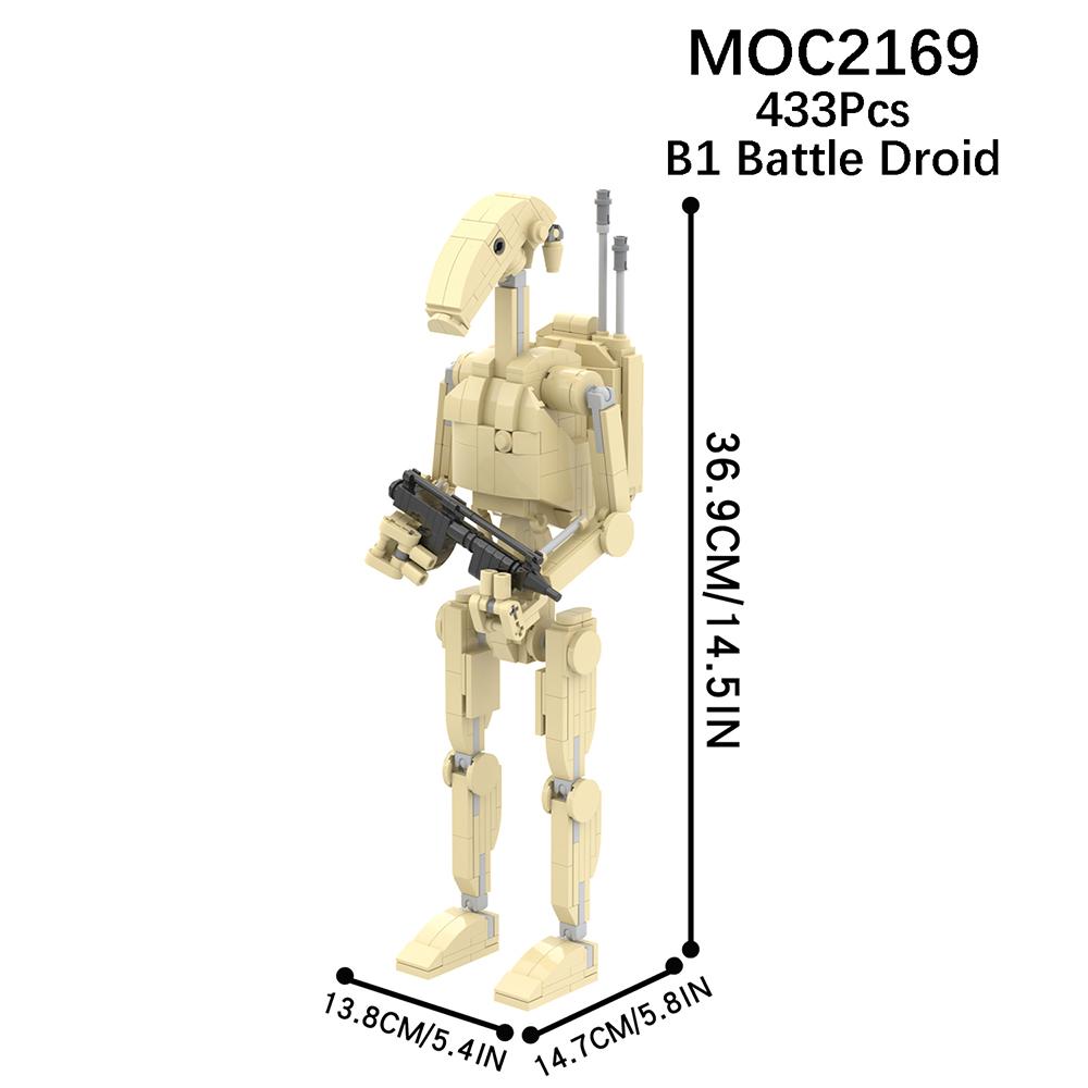 MOOXI Space Wars Series Robot Model MOC Brick DIY Diorama Adult Children Toys Building Block Set Montessori Gift Room Decoration