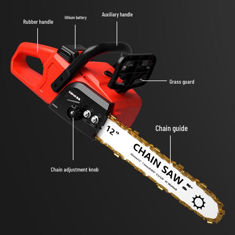 Kadileer 12-inch Cordless Electric Pruning Chainsaw CN plug (adapter included)
