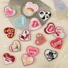 16pack Unique Heart Patches Luxurious Embroidery Patches Personality Appliques for Creative Projects