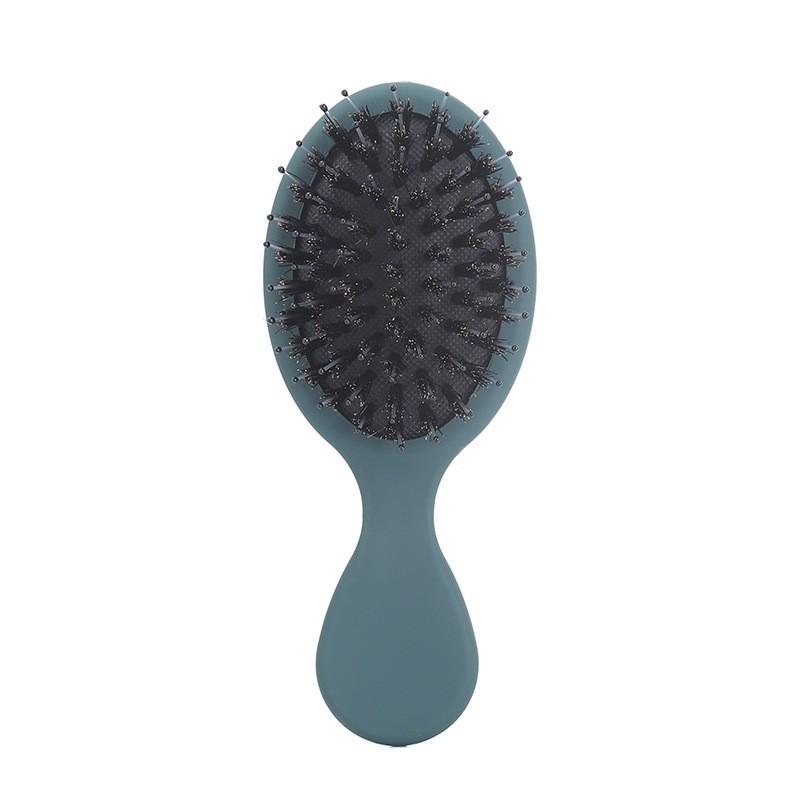 1PC Oval Boar Bristle & Nylon Hair Comb Anti-static Kids Mini Portable Scalp Massage Comb Salon Hair Care Brush Styling Tool