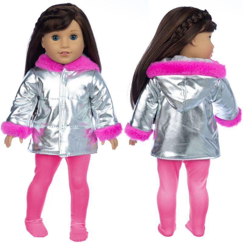 43cm Baby Neugeborenen Puppe Winterkleidung für Baby Puppe Kleidung 18 Zoll Mädchen Puppe Jacke Mantel, Schuhe sind nicht enthalten.