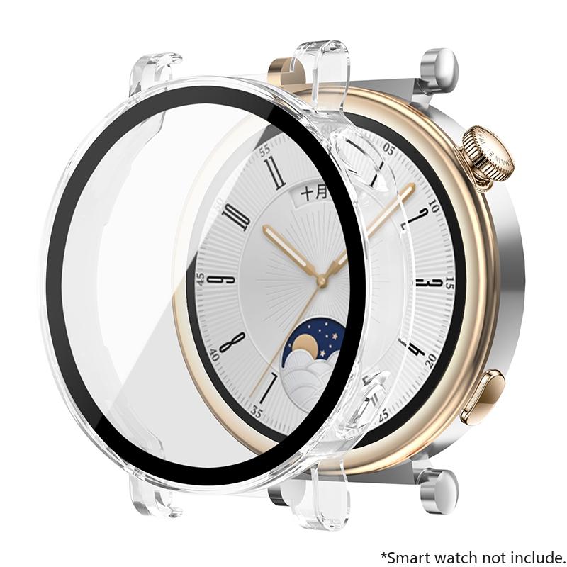 Tempered Glass+Case For Huawei Watch GT4 46mm 41mm Full Coverage Bumper Screen Protector Cover For Huawei Watch GT4 Accessories