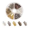 Iron Ribbon Ends Bracelet  Clamp End Findings Cord Ends Jewelry Making Findings