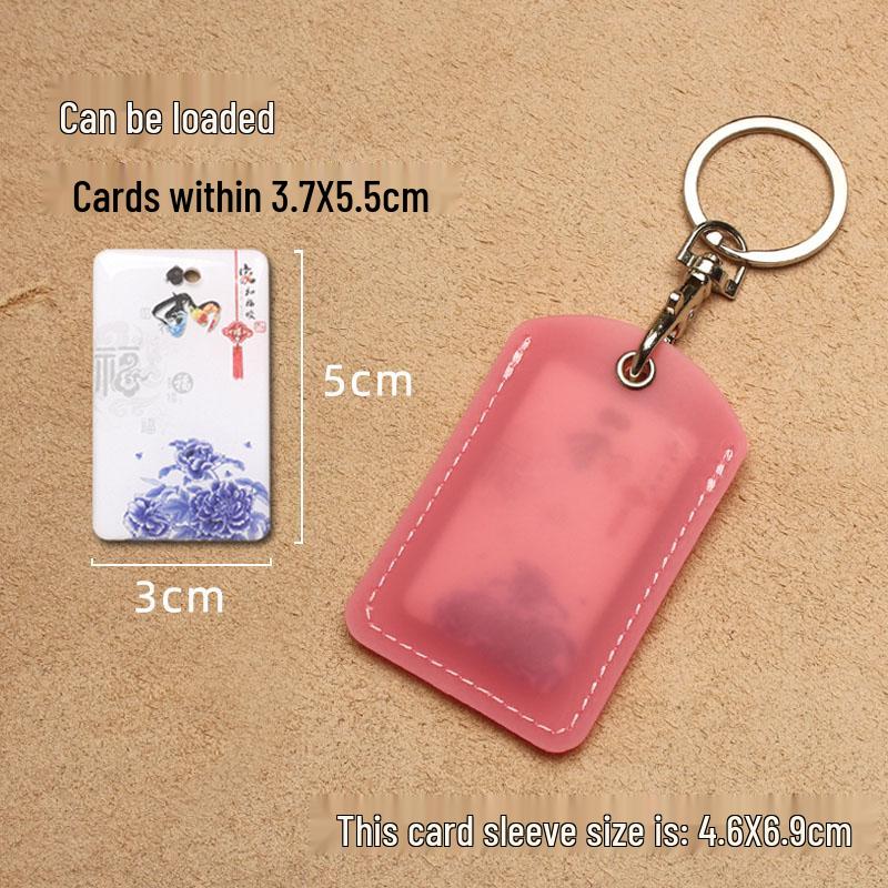 Transparenter tropfenförmiger Ausweishalter & Aufzugskartenhülle