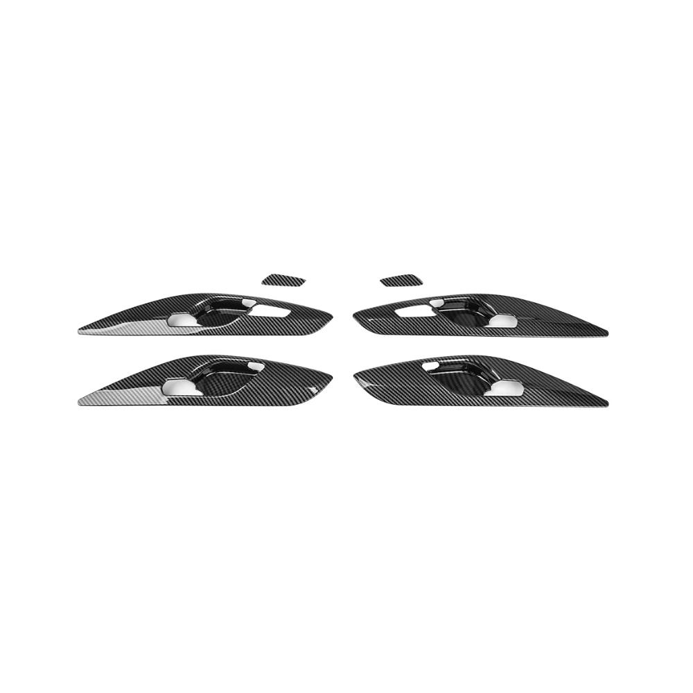 For Hyundai I30/I30 N 2017-2025 Car Tuning Carbon Fiber Inner door handle Cover Accessories LHD/RHD Carbon Fiber