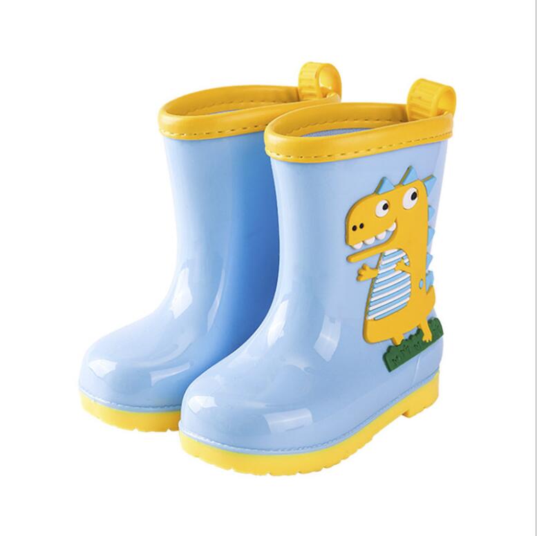 

Всесезонные резиновые сапоги с героями мультфильмов для детей, для мальчиков и девочек, водонепроницаемые, нескользящие, для детей, для девочек и мальчиков, резиновые, для детей, резиновые сапоги 29-insole19CM синий