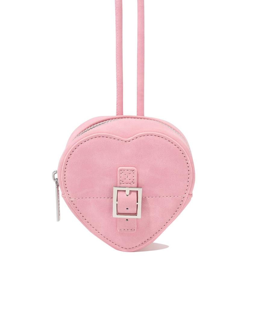 Covernat Woman Clover Heart Lucky Mini Crossbody Bag Pink