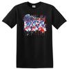 God Bless the USA Patriotic 4th of July T Shirt Red White Blue Tee