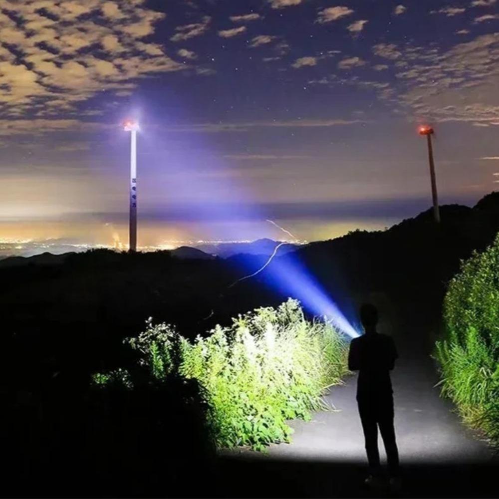 2000LM Super Bright Led Flashlight Rechargeable Torch Long Range Tactical Handlamp for Outdoor Camping Lantern