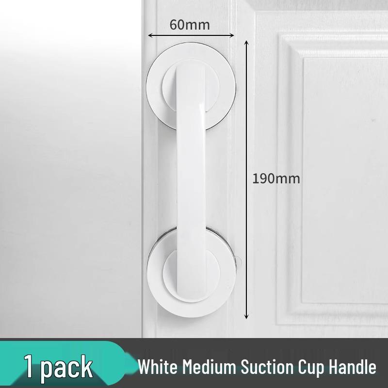 Self-Adhesive Suction Cup Glass Door Handle for Sliding Doors, Cabinets, Drawers, Wardrobes, and Refrigerators