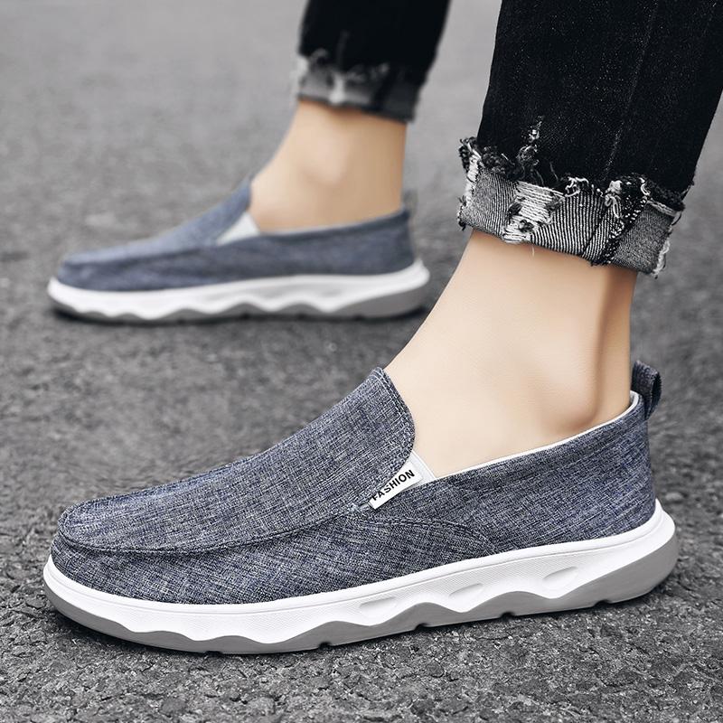 Men Casual Shoes Slip-on Men Loafers Spring New Flats Shoes Men Breathable Men Casual Shoes Non-Slip Shoes Loafers Big Size 44